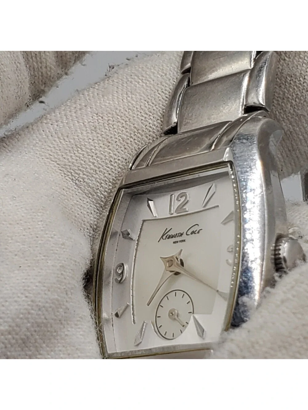 Kenneth Cole Reaction Watch Women 24mm KC4497  MOP Second Dial New Battery